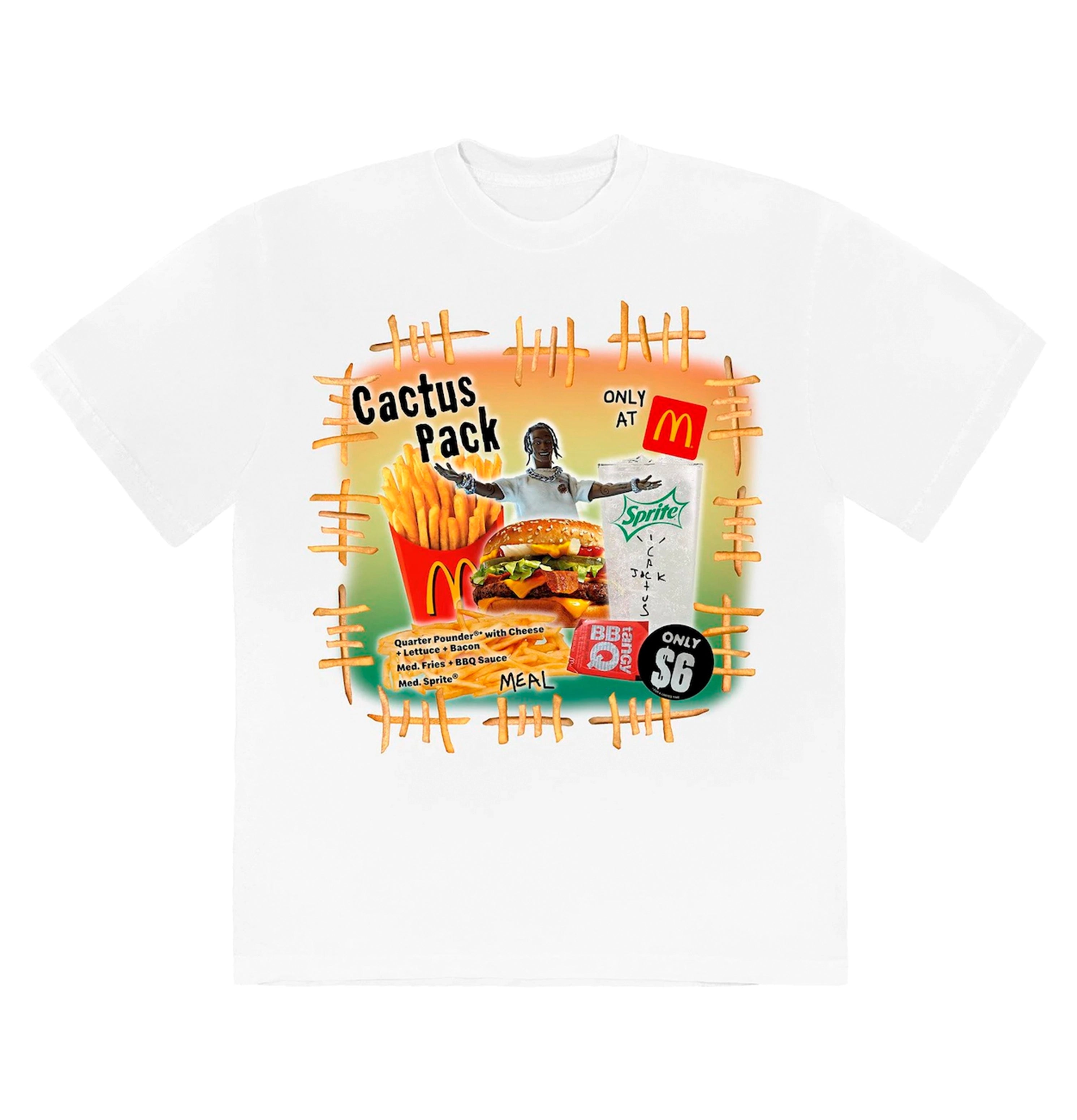 TRAVIS SCOTT x McDonald's Cactus Pack Vintage Bootleg II T-shirt White