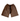 ODIS BROWN OVER-THE-KNEE SHORTS